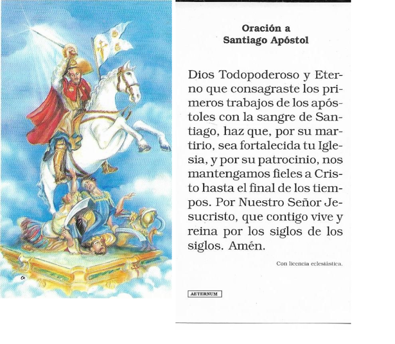 Oración a San Santiago A Caballo