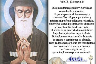 San Charbel Oración para la Salud