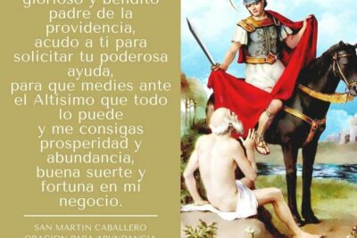 San Martín Caballero Oración para el Negocio